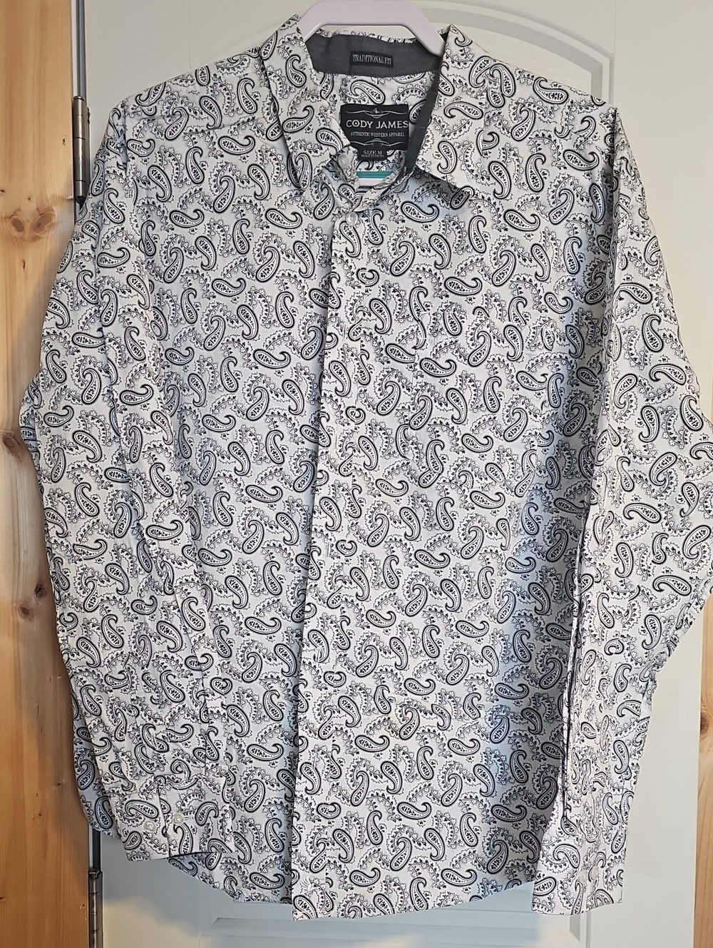 Cody James White Paisley Men's Dress Shirt